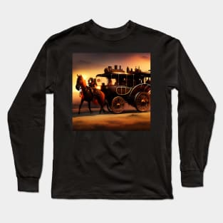 SteamPunk Wild, Wild, West, Way, Way, Way, Out Long Sleeve T-Shirt